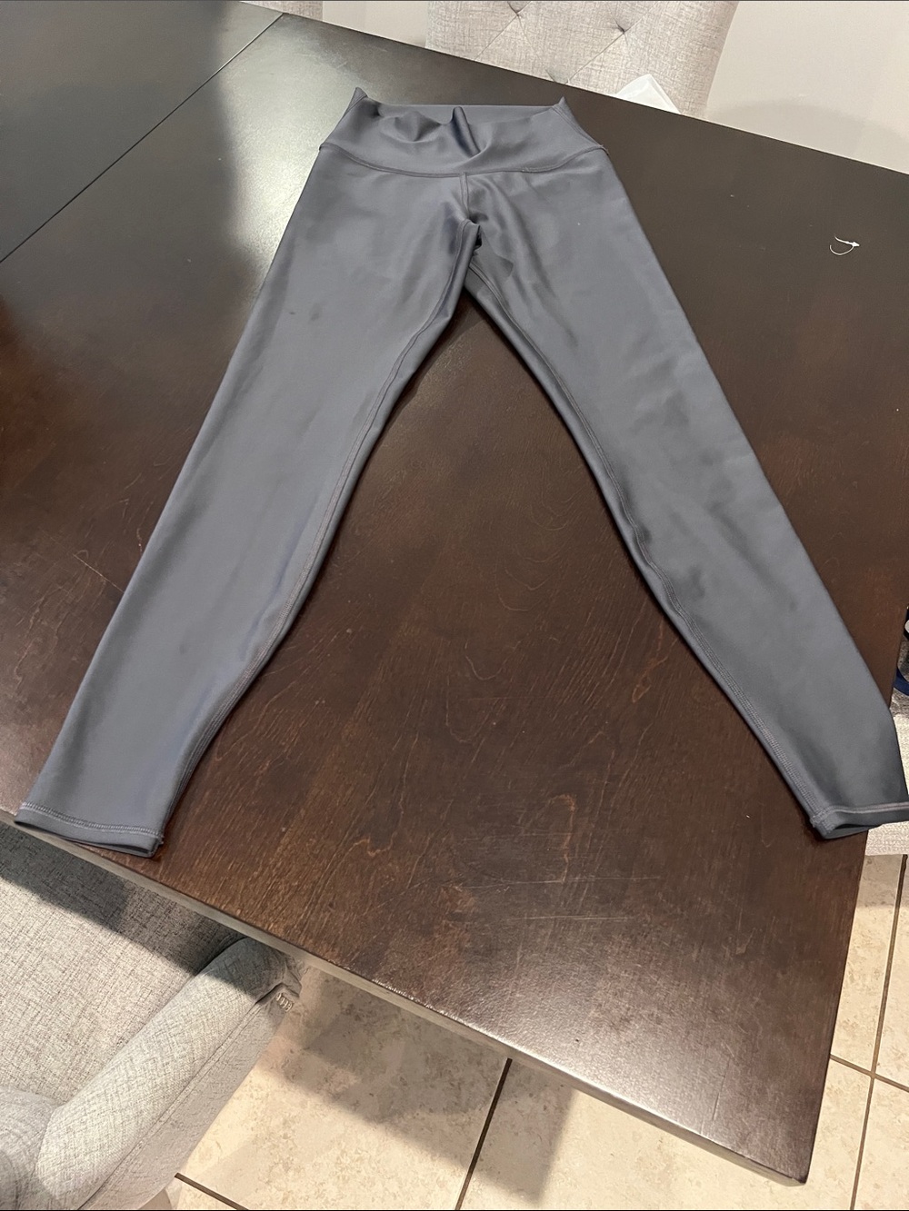 ALO Yoga Kids High-Waist Leggings - Charcoal Gray
